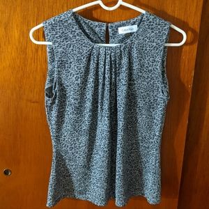 Shiny animal print party top